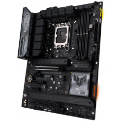 ASUS TUF GAMING Z790-PLUS WIFI, Socket 1700, 17Phases, Intel® Z790(14/13/12th Gen CPU), CPU graphics, HDMI, DP, Dual 4xDDR5-7200, 2xPCIe x16 5.0, 4xSATA3, RAID, 4xM.2 4.0, 2xPCIe x1, 1xPCIe x4, Realtek S1220A, 2.5GbE LAN, WiFi6E/BT, 1xUSB-C 3.2Gen2x2, 4xU